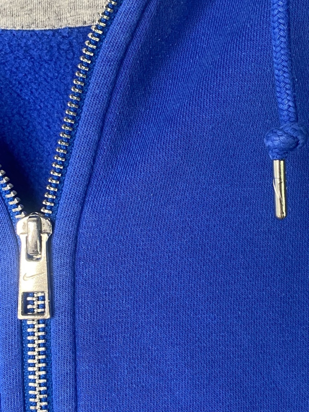 Nike Royal Blue Full-Zip Hoodie with Swoosh Women’s Size Large - 1419 - Picture 5 of 10